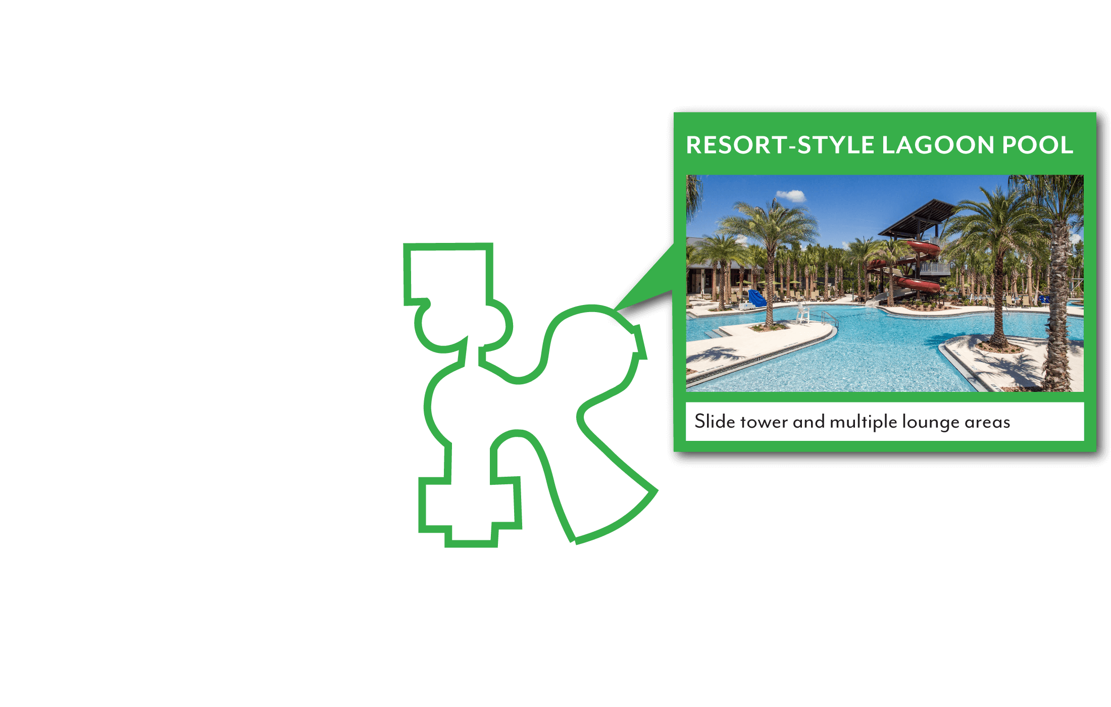 Resorty-style Lagoon Pool
